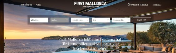 Neue Webseite für First Mallorca ist online gegangen